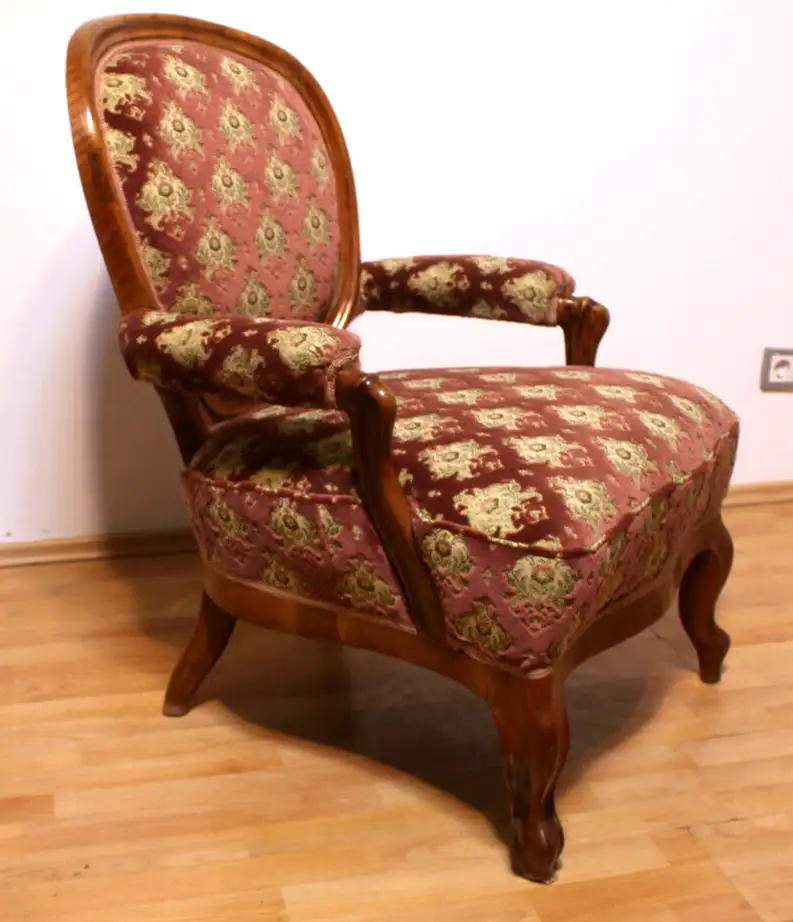 Biedermeier Sessel Orginal Sitzmöbel Sessel Armlehnstuhl Antik ca. 1900Jh. 0