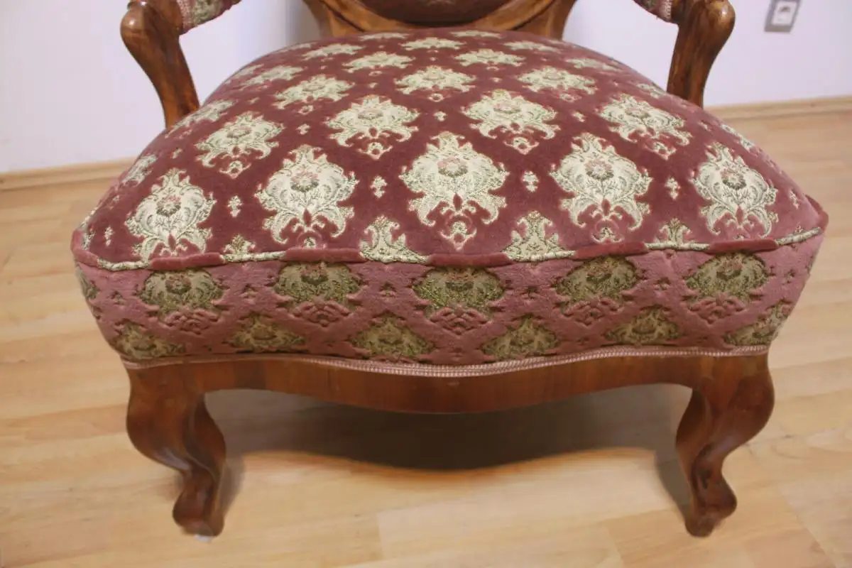 Biedermeier Sessel Orginal Sitzmöbel Sessel Armlehnstuhl Antik ca. 1900Jh. 8