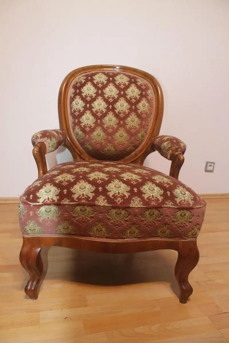 Biedermeier Sessel Orginal Sitzmöbel Sessel Armlehnstuhl Antik ca. 1900Jh. 9