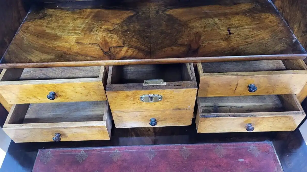 Antiker Schreibtisch Sekretär Biedermeier ca. 1850 10