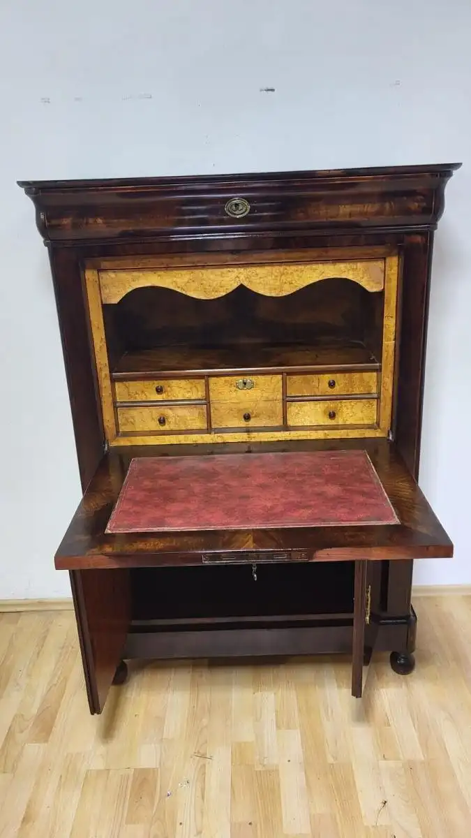 Antiker Schreibtisch Sekretär Biedermeier ca. 1850 5