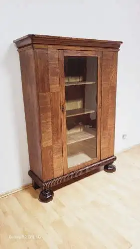 Bücherschrank Vitrine Bibolotheksschrank Antik ca 1910 art deco