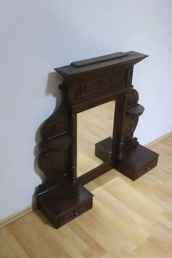 Antik Aufsatzschrank Hängeschrank ca.19 Jh. 1