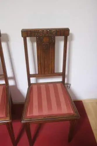 Antik 4 Set Esszimmerstühle Küchenstühle  art deco ca .1920