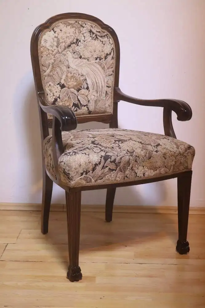 Armlehnstuhl  Sitzmöbel Sessel Bürostuhl Antik ca. 1930 3