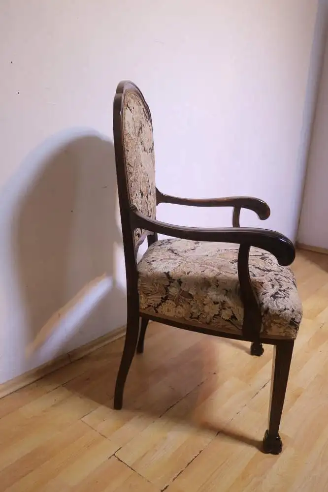 Armlehnstuhl  Sitzmöbel Sessel Bürostuhl Antik ca. 1930 4