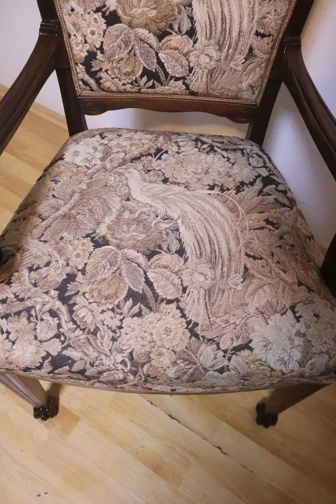 Armlehnstuhl  Sitzmöbel Sessel Bürostuhl Antik ca. 1930 5