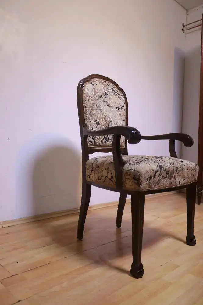 Armlehnstuhl  Sitzmöbel Sessel Bürostuhl Antik ca. 1930 9