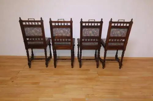 Antik 4 Set Esszimmerstühle Küchenstühle  Gründer ca.1900Jh.