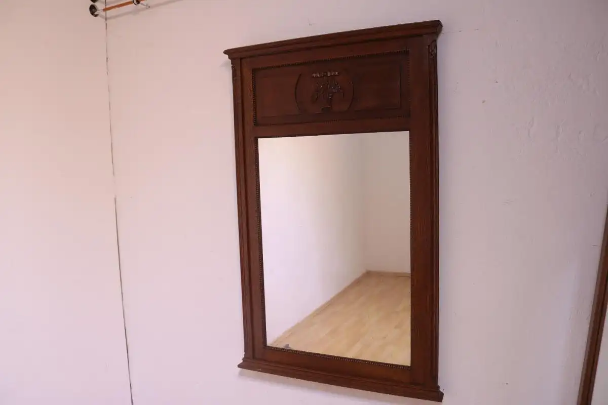 Antik Spiegel Wandspiegel Garderobenspiegel  Jugendstil Art deco ca 1900Jh. 2