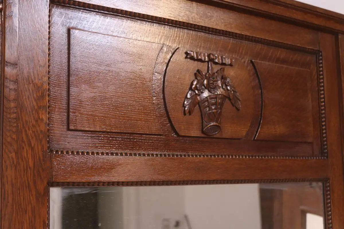 Antik Spiegel Wandspiegel Garderobenspiegel  Jugendstil Art deco ca 1900Jh. 5