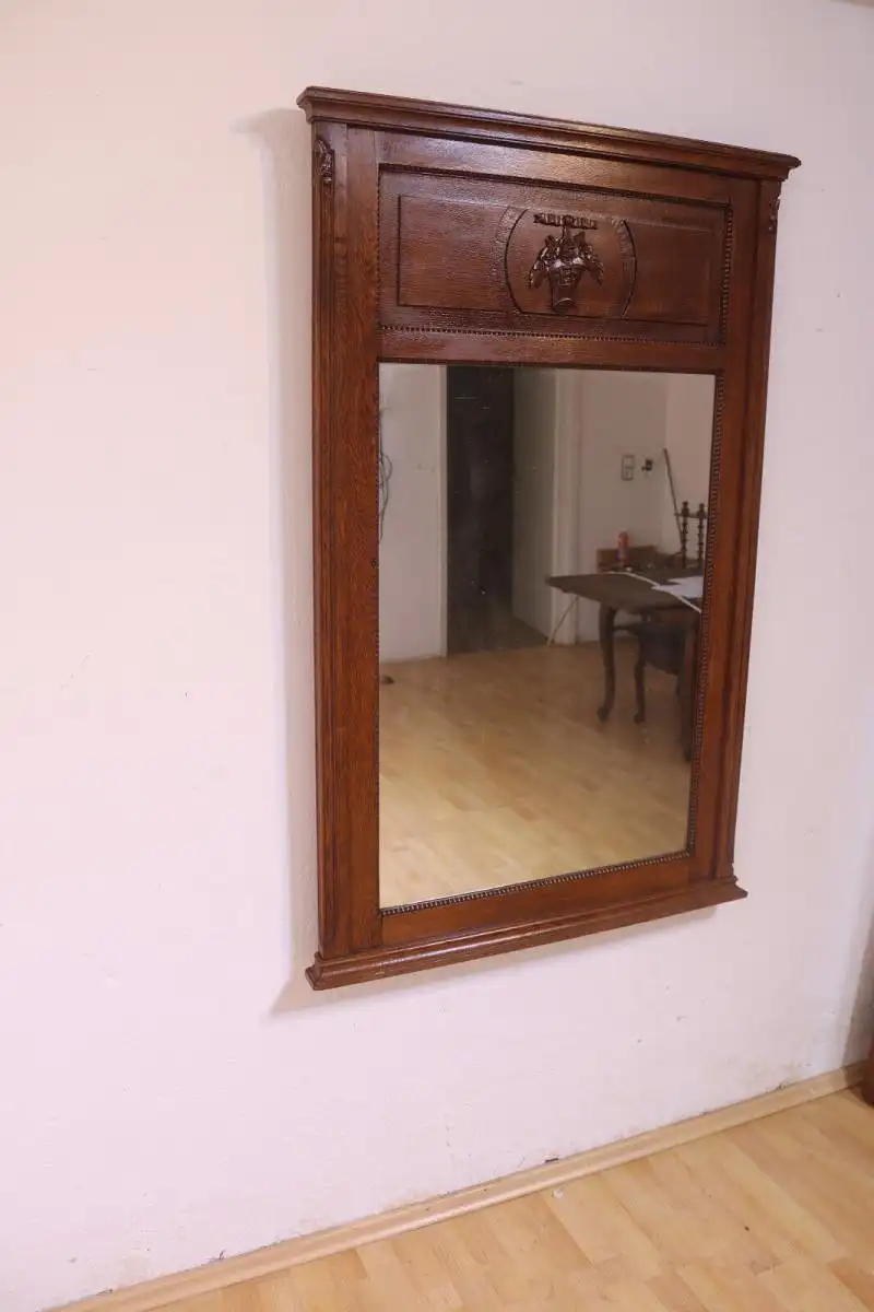 Antik Spiegel Wandspiegel Garderobenspiegel  Jugendstil Art deco ca 1900Jh. 6