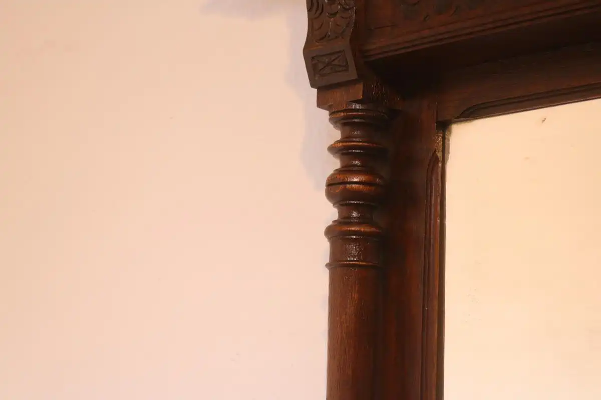 Antik Spiegel Wandspiegel Garderobenspiegel  Jugendstil Art deco ca 1900Jh. 7