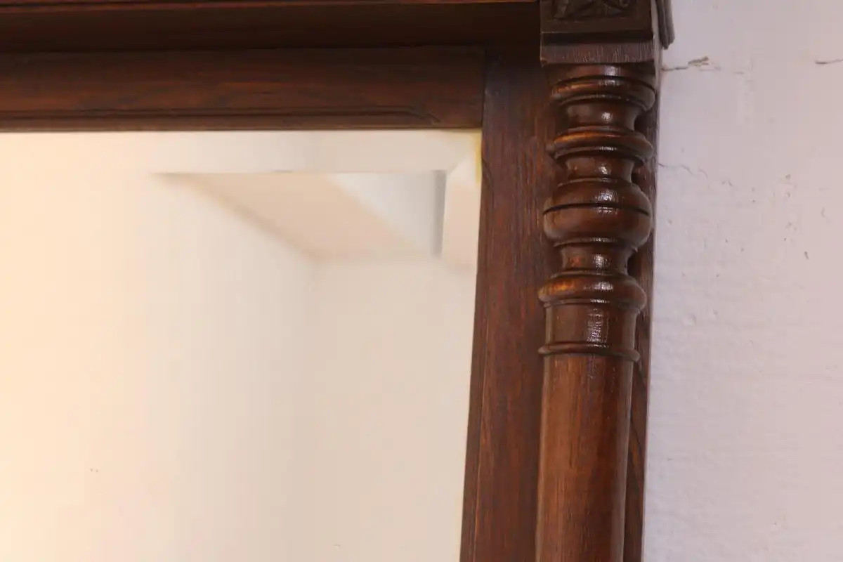 Antik Spiegel Wandspiegel Garderobenspiegel  Jugendstil Art deco ca 1900Jh. 8