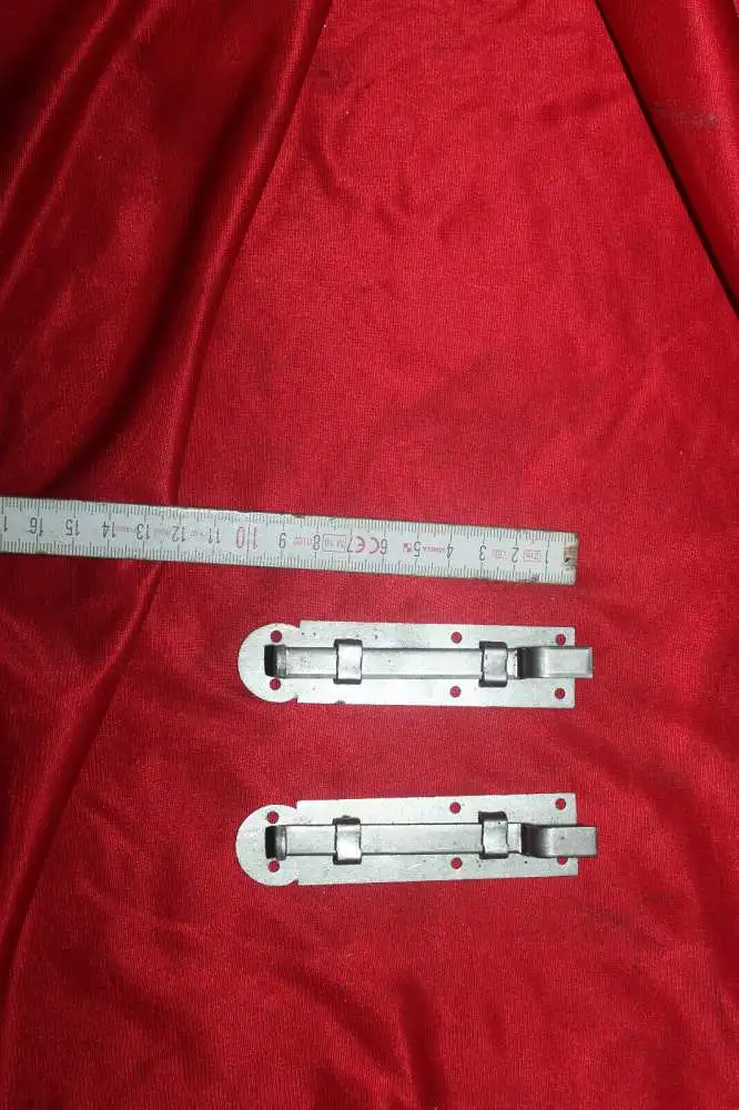 2 Schub-Riegel rustikal Türriegel Schieber Schlossriegel antik  1