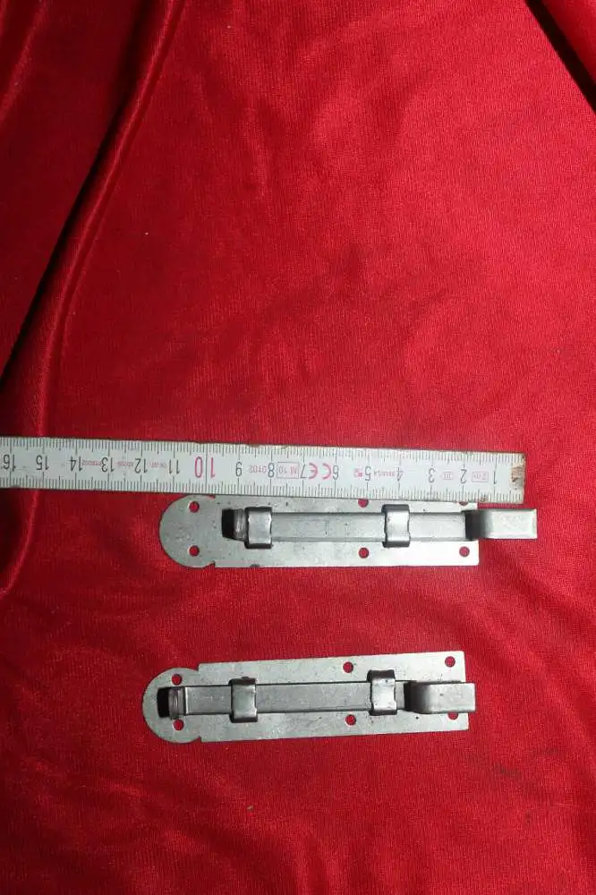 2 Schub-Riegel rustikal Türriegel Schieber Schlossriegel antik  3
