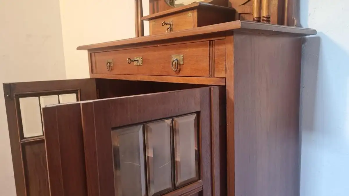 Vitrine Jugendstil Antik ca. 1920 10