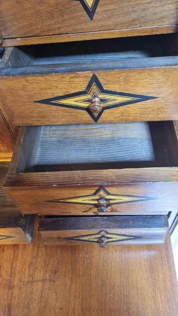 Antiker Schreibtisch Sekretär  ca 1900 Jh. 9