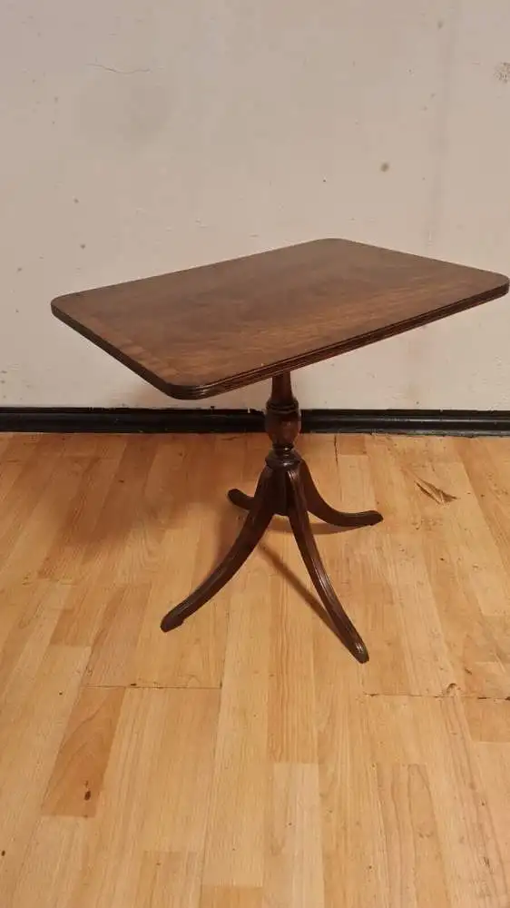 Beistelltisch Salontisch seitlich klappbar Antik ca. 19Jhd. 0