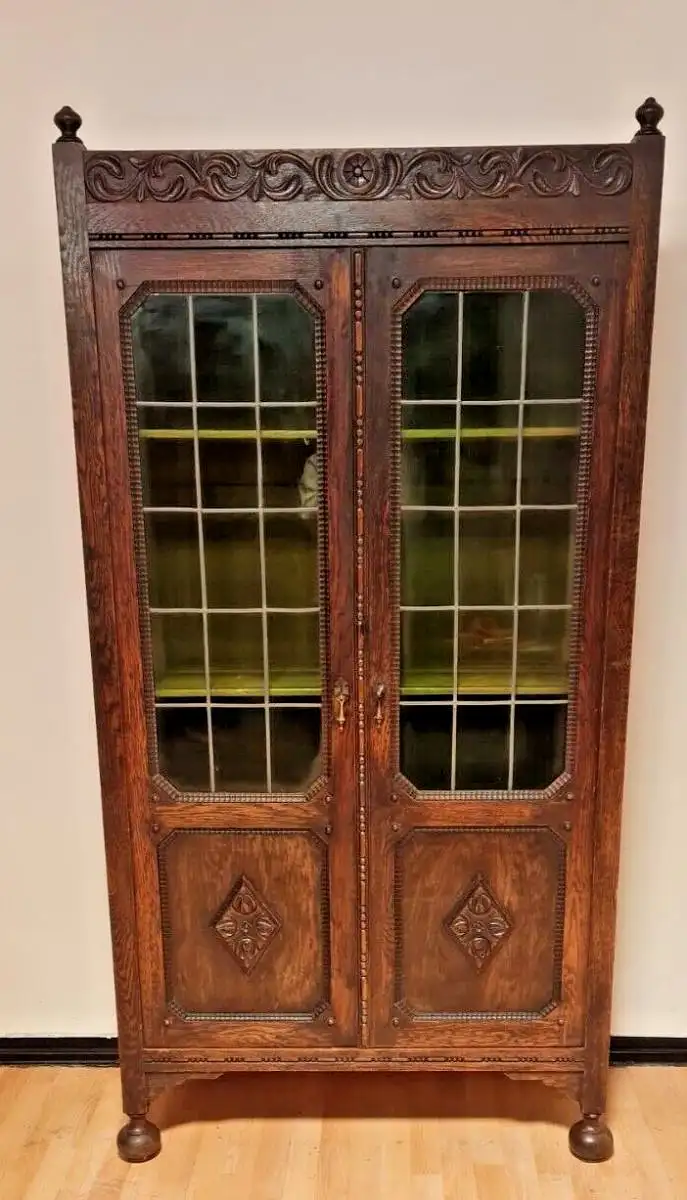 Vitrine Bücherschrank  Antik  ca. 1920 Jh. 0