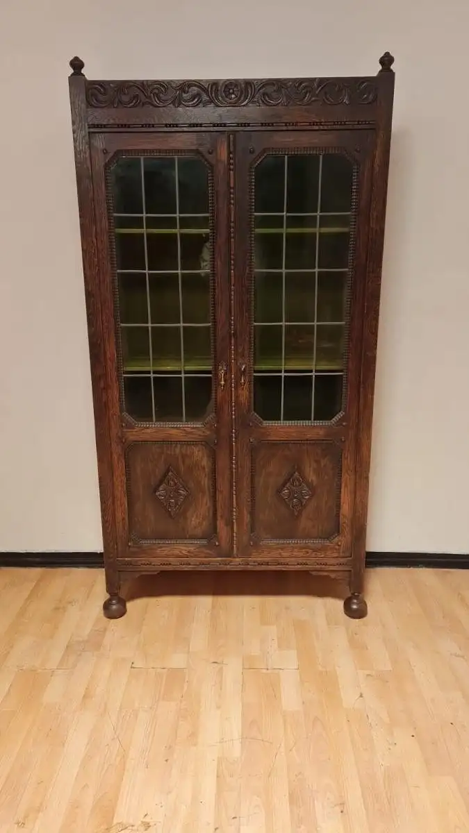 Vitrine Bücherschrank  Antik  ca. 1920 Jh. 1