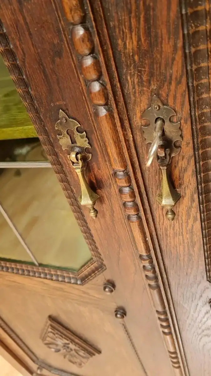 Vitrine Bücherschrank  Antik  ca. 1920 Jh. 10