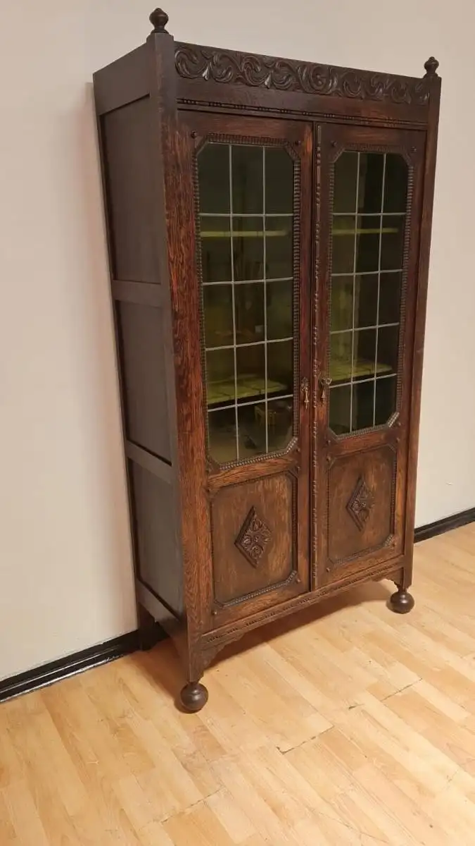 Vitrine Bücherschrank  Antik  ca. 1920 Jh. 2