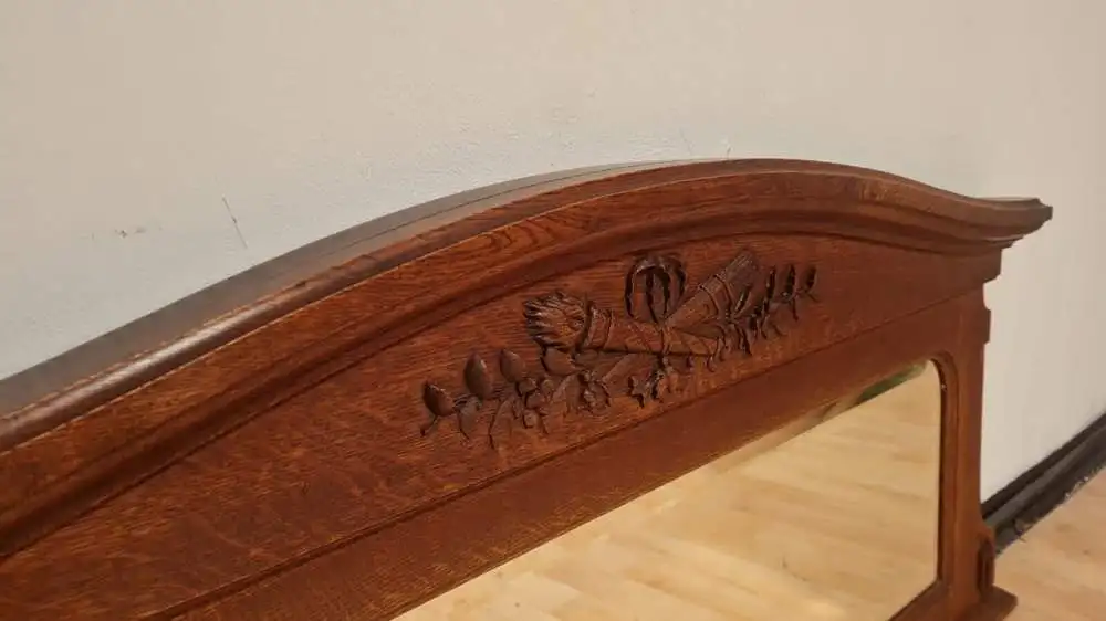 Antik Spiegel Wandspiegel Garderobenspiegel Gründer ca 1900Jh. 3