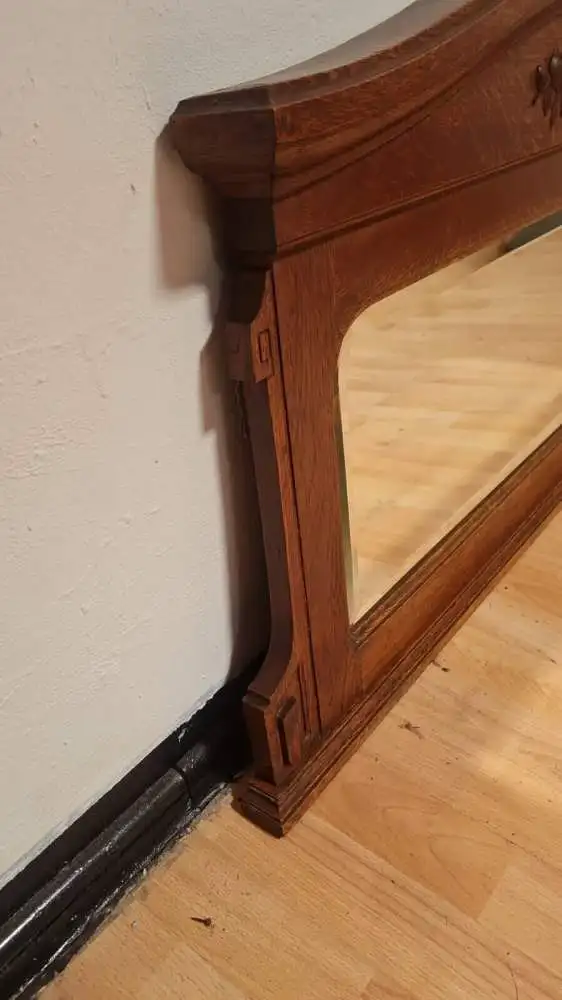 Antik Spiegel Wandspiegel Garderobenspiegel Gründer ca 1900Jh. 4