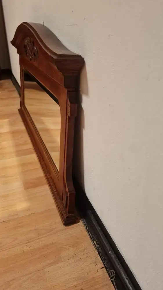 Antik Spiegel Wandspiegel Garderobenspiegel Gründer ca 1900Jh. 7