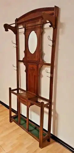 Antik Garderobe  Flur Spiegel ca 1920