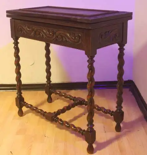 Spieltisch Tisch Herrenzimmer Beistelltisch Antik um 1900           