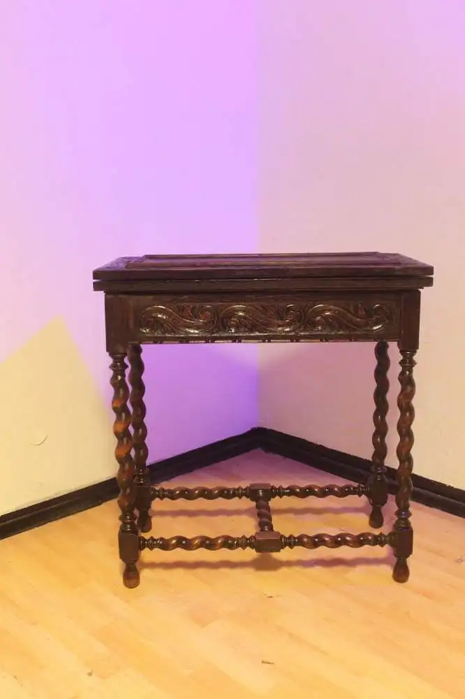 Spieltisch Tisch Herrenzimmer Beistelltisch Antik um 1900            1