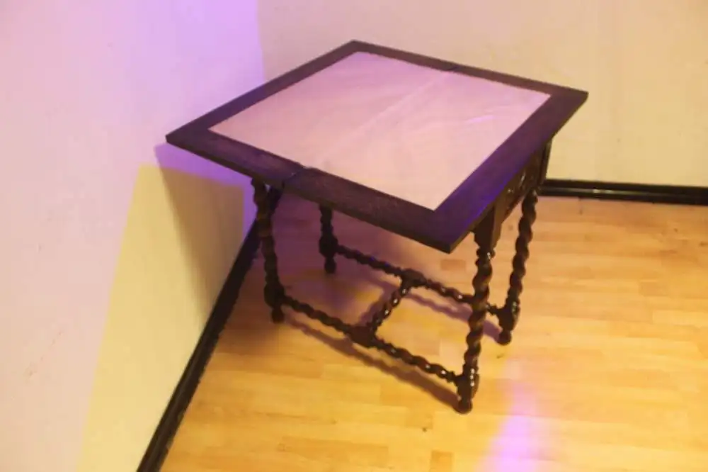 Spieltisch Tisch Herrenzimmer Beistelltisch Antik um 1900            13