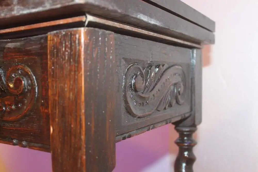 Spieltisch Tisch Herrenzimmer Beistelltisch Antik um 1900            4