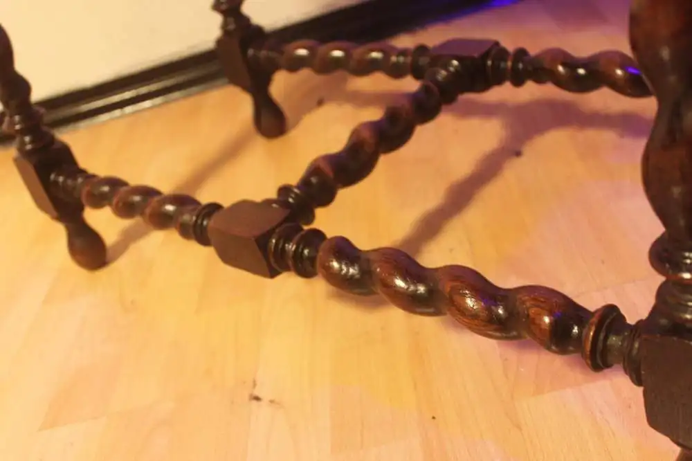 Spieltisch Tisch Herrenzimmer Beistelltisch Antik um 1900            6