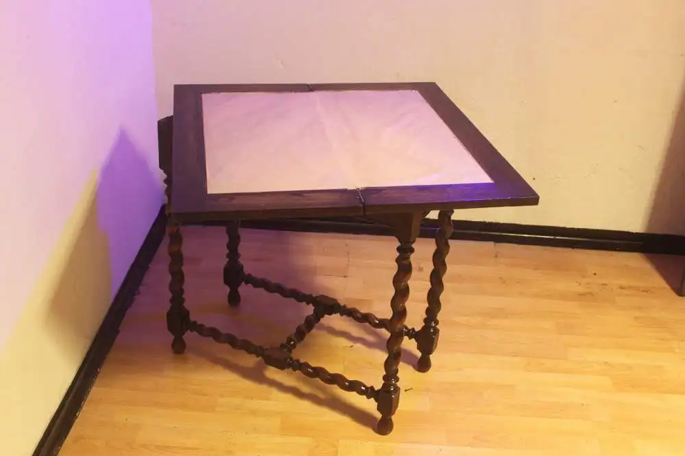 Spieltisch Tisch Herrenzimmer Beistelltisch Antik um 1900            7