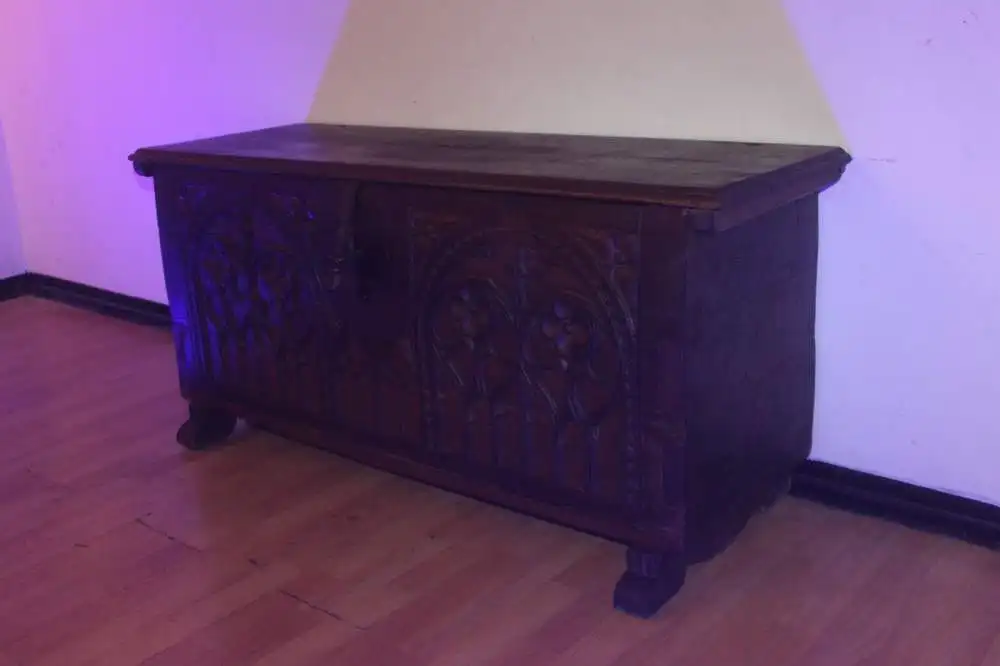 Truhe antik Unikat Sammlerstück ca 1900Jh. 2