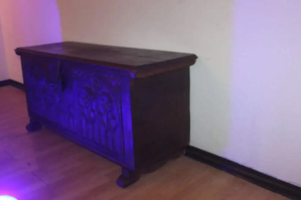 Truhe antik Unikat Sammlerstück ca 1900Jh. 5