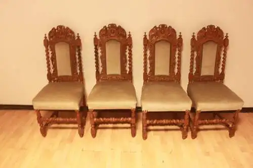 4  Esszimmerstühle Set Jagdstühle   Küchenstühle Gründer  Antik ca. 1900 Jh.