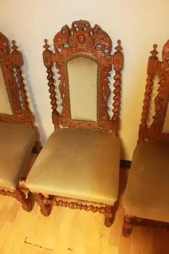 4  Esszimmerstühle Set Jagdstühle   Küchenstühle Gründer  Antik ca. 1900 Jh.