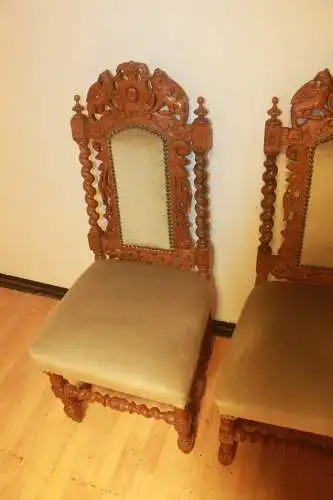 4  Esszimmerstühle Set Jagdstühle   Küchenstühle Gründer  Antik ca. 1900 Jh.