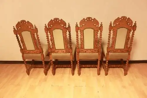 4  Esszimmerstühle Set Jagdstühle   Küchenstühle Gründer  Antik ca. 1900 Jh.