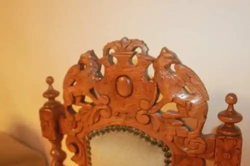 4  Esszimmerstühle Set Jagdstühle   Küchenstühle Gründer  Antik ca. 1900 Jh.