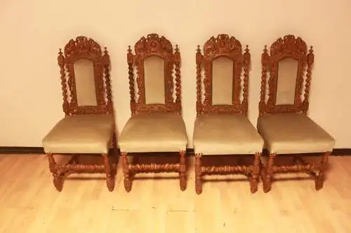 4  Esszimmerstühle Set Jagdstühle   Küchenstühle Gründer  Antik ca. 1900 Jh.