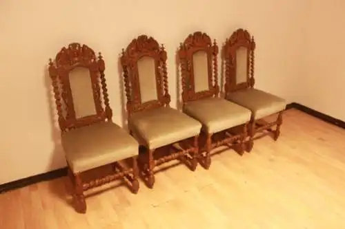 4  Esszimmerstühle Set Jagdstühle   Küchenstühle Gründer  Antik ca. 1900 Jh.