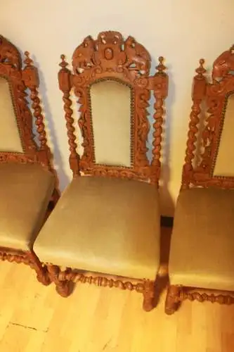 4  Esszimmerstühle Set Jagdstühle   Küchenstühle Gründer  Antik ca. 1900 Jh.