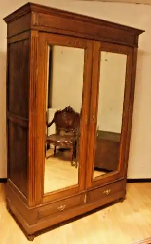 Kleiderschrank Schlafzimmerschrank  Gründer Antik ca. 19 Jh.