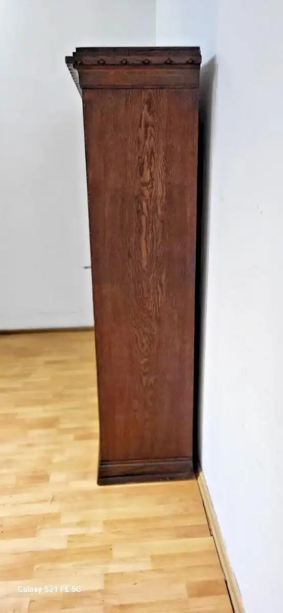 Bücherschrank Vitrine Bibolotheksschrank Antik ca 1910 art deco 19
