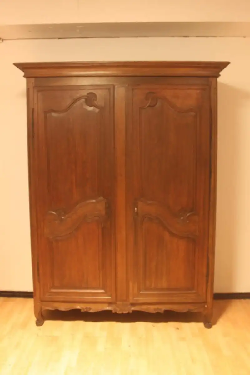 Französischer Kleiderschrank Antik ca  1860 Jh. 11